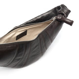 Borsa a spalla Croissant in marrone 