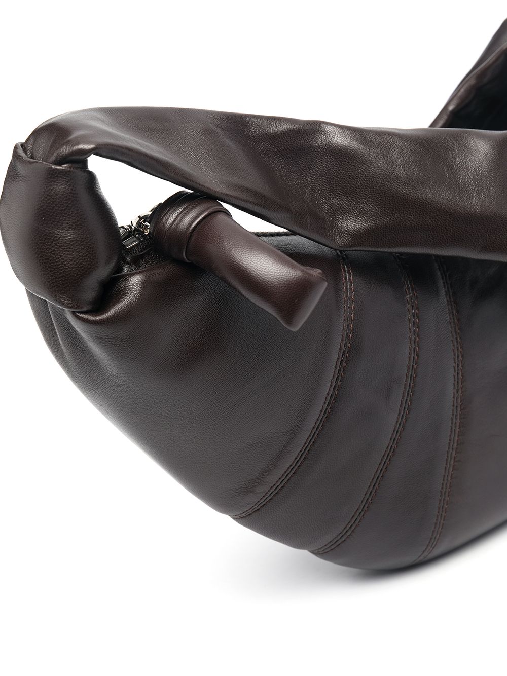 Borsa a spalla Croissant in marrone 