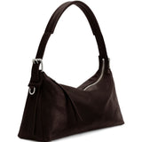 Borsa belted baguette in marrone 