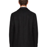 Cappotto corto doppiopetto in nero 