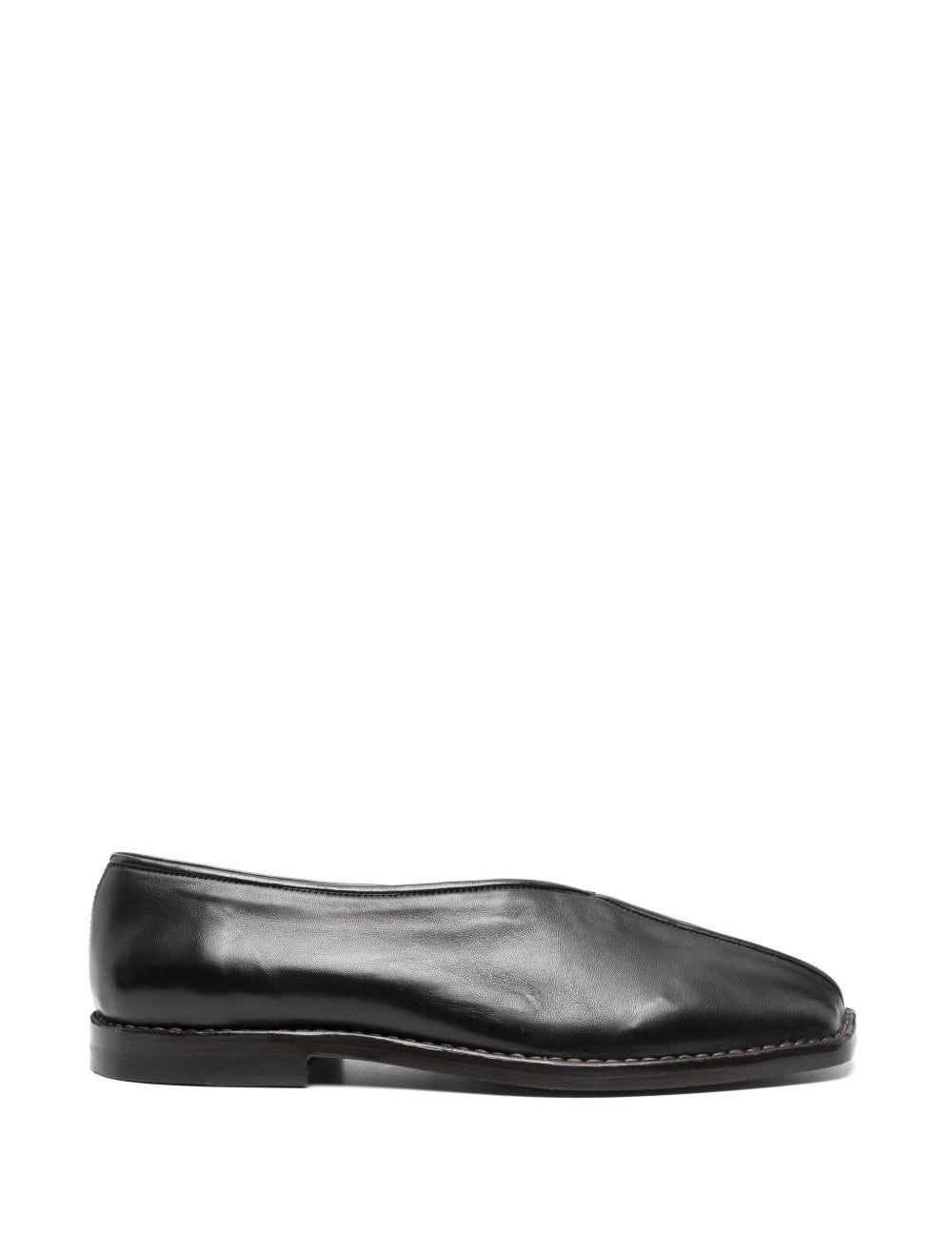 Mocassini in pelle in nero 
