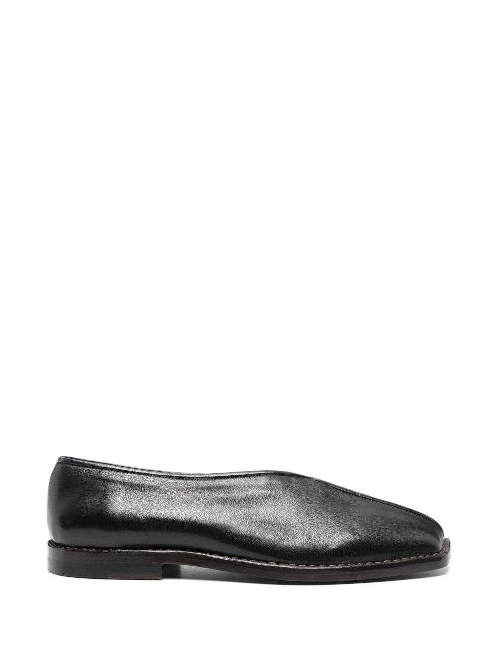 Mocassini in pelle in nero 