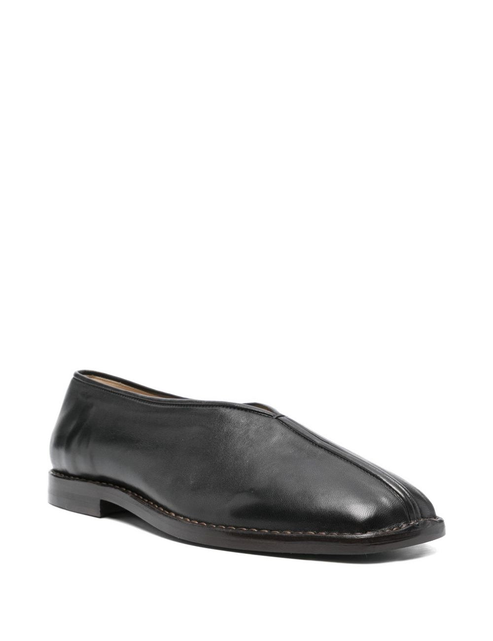 Mocassini in pelle in nero 