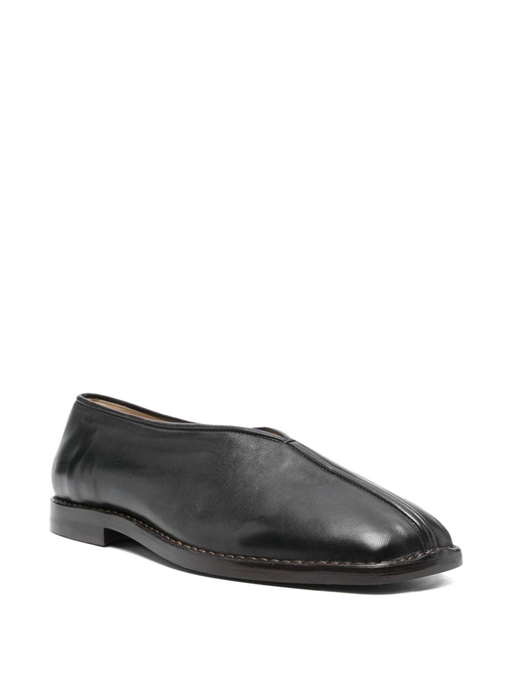 Mocassini in pelle in nero 
