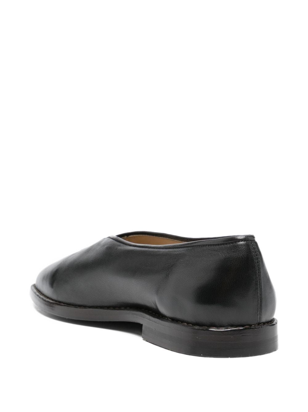 Mocassini in pelle in nero 