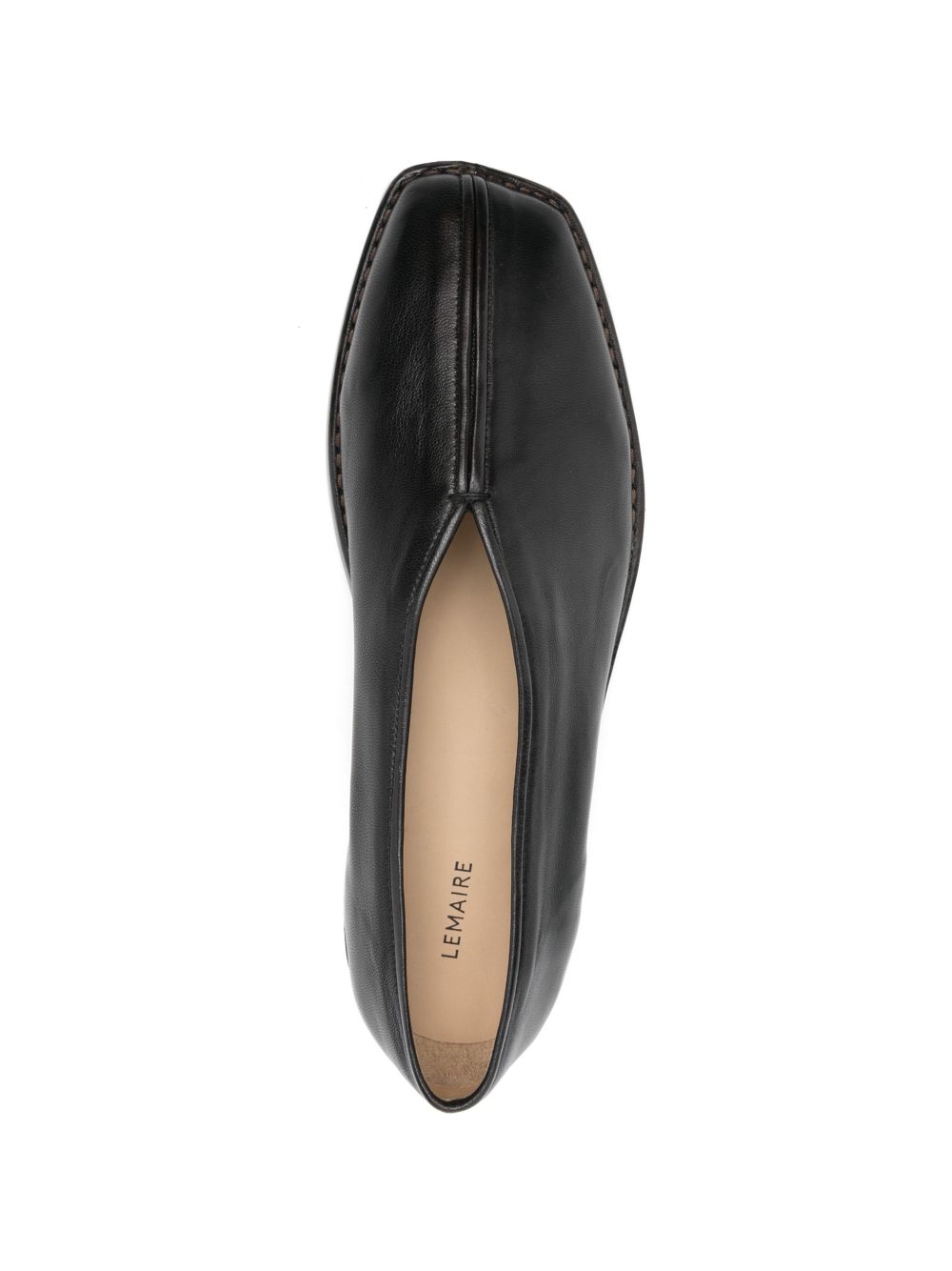 Mocassini in pelle in nero 