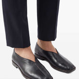 Mocassini in pelle in nero 