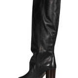 Stivali Crease Sleeve in nero<BR/> 