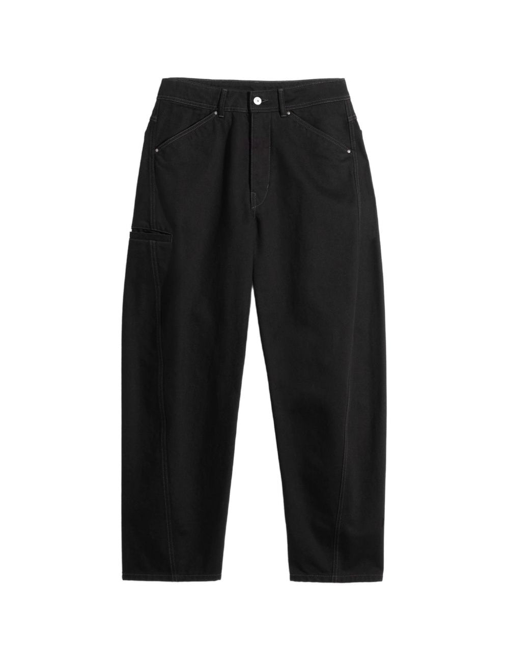 Pantaloni Twisted Workwear affusolati in nero 