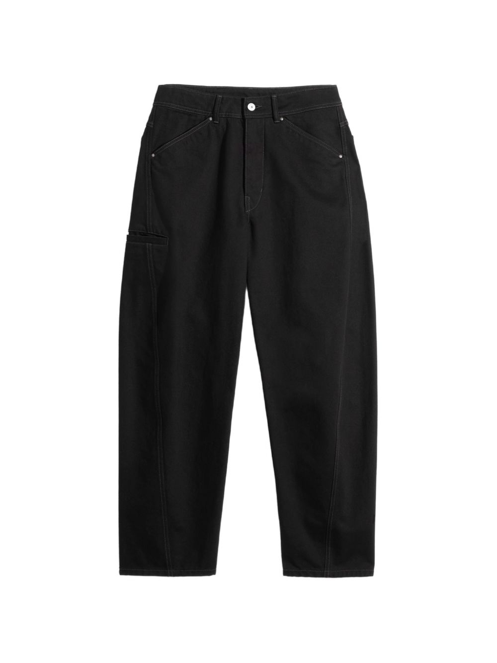 Pantaloni Twisted Workwear affusolati in nero 