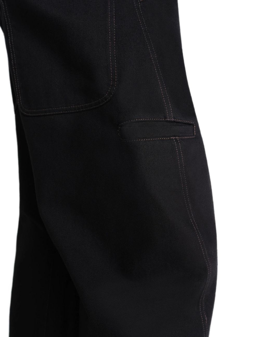 Pantaloni Twisted Workwear affusolati in nero 