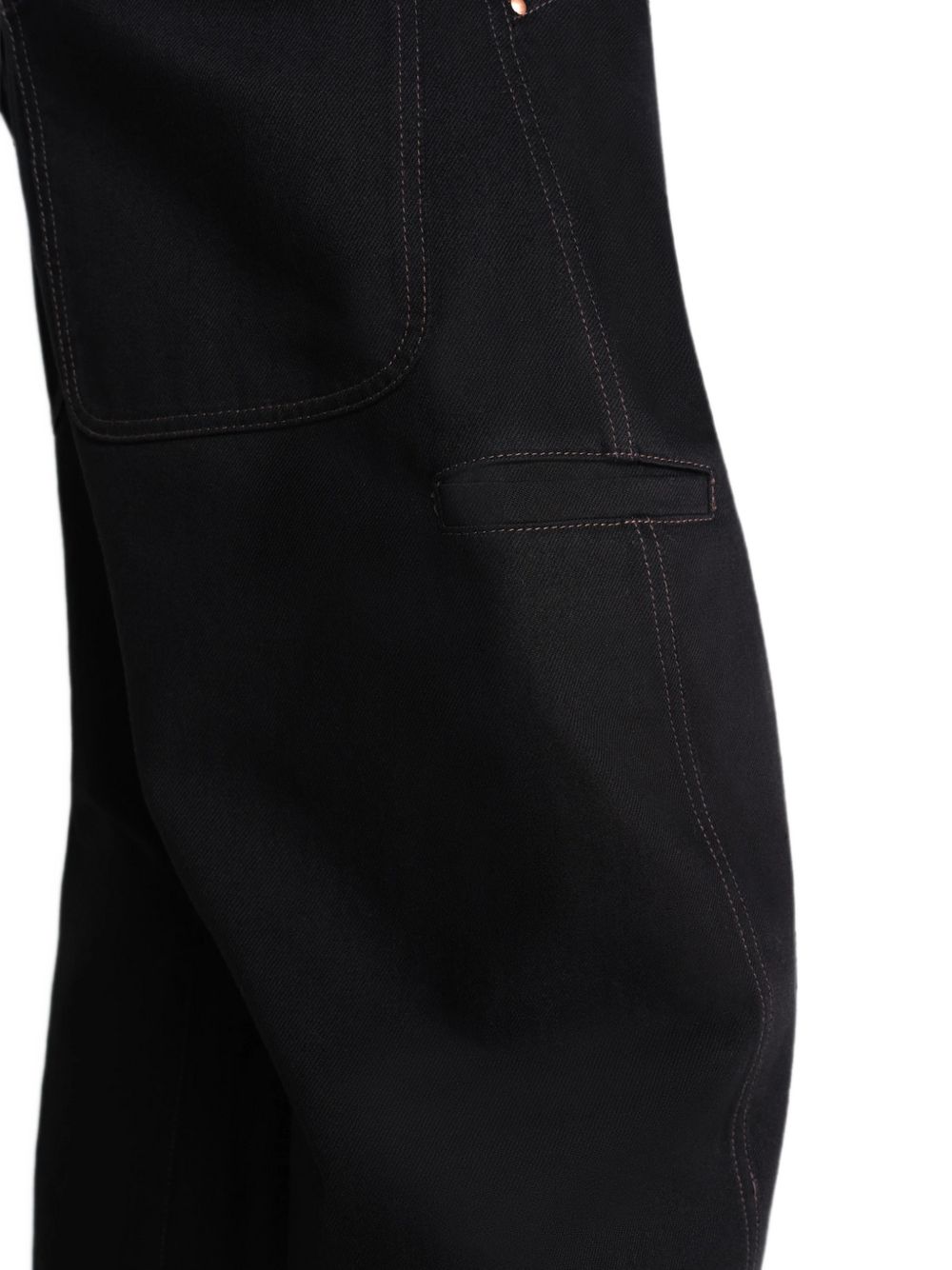 Pantaloni Twisted Workwear affusolati in nero 