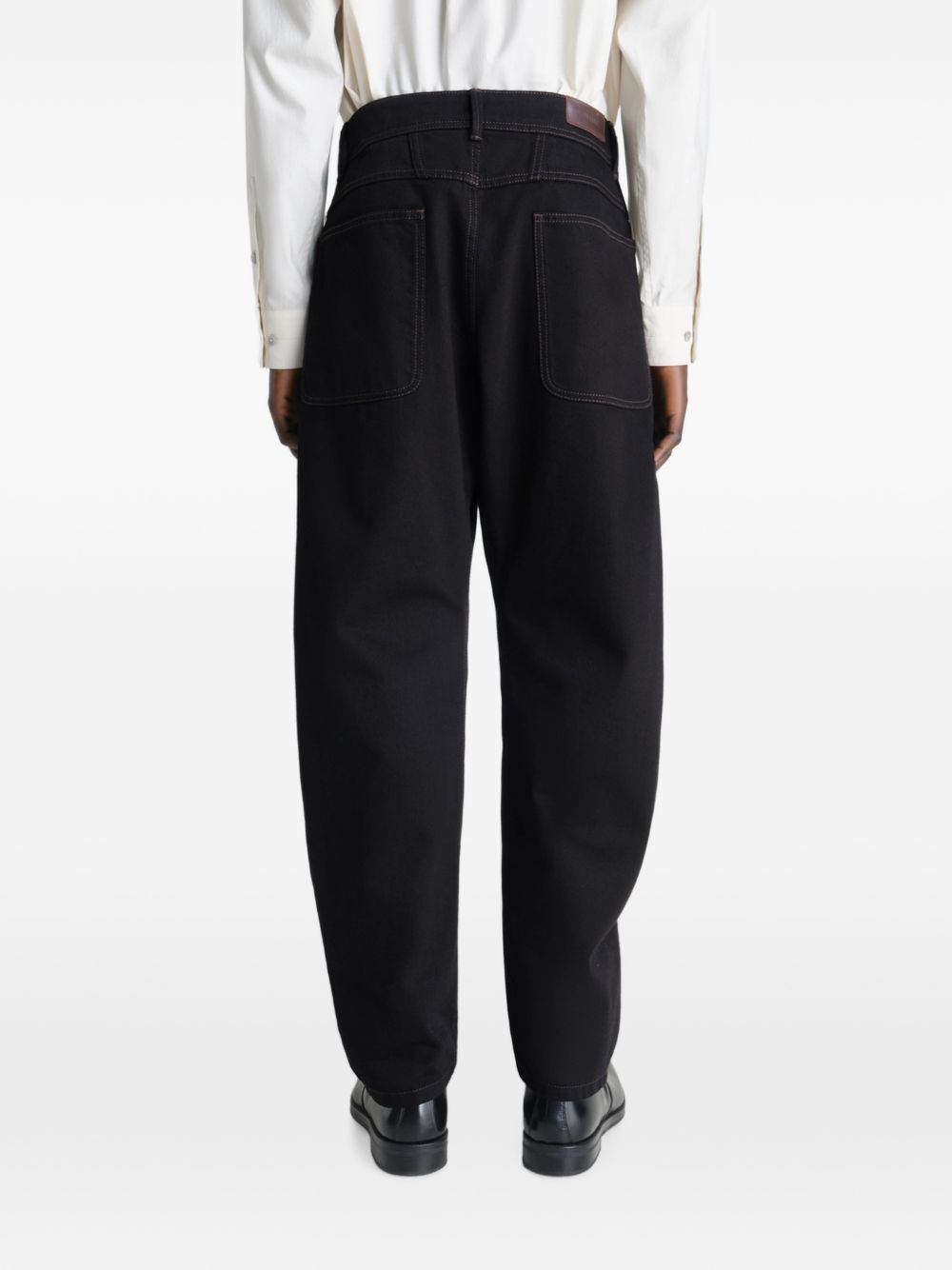 Pantaloni Twisted Workwear affusolati in nero 