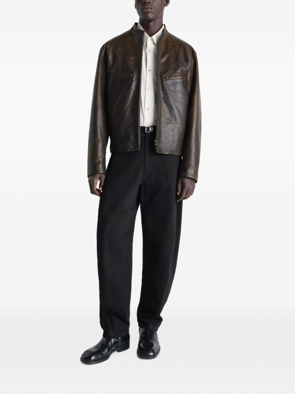Pantaloni Twisted Workwear affusolati in nero 