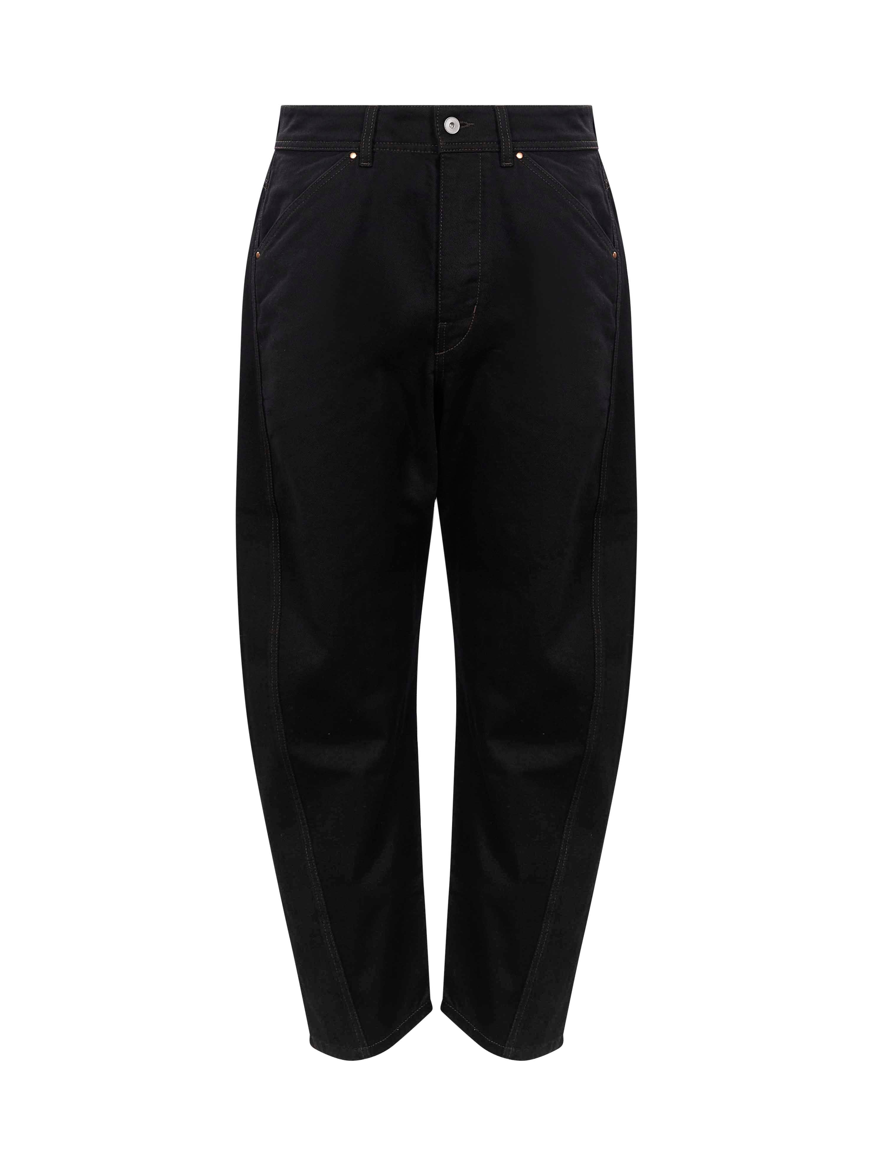 Pantaloni Twisted Workwear affusolati in nero 