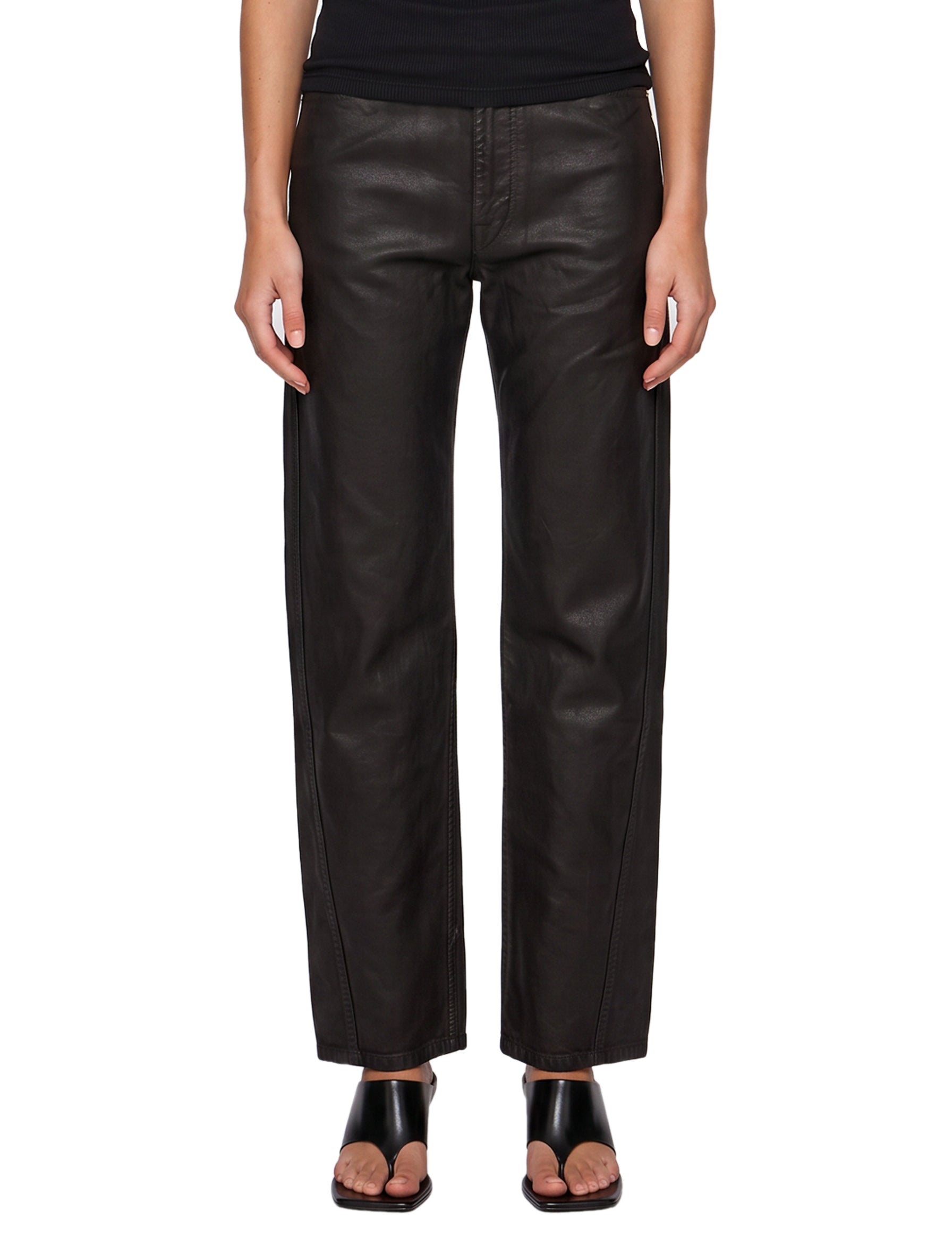 Jeans cinque tasche in nero 