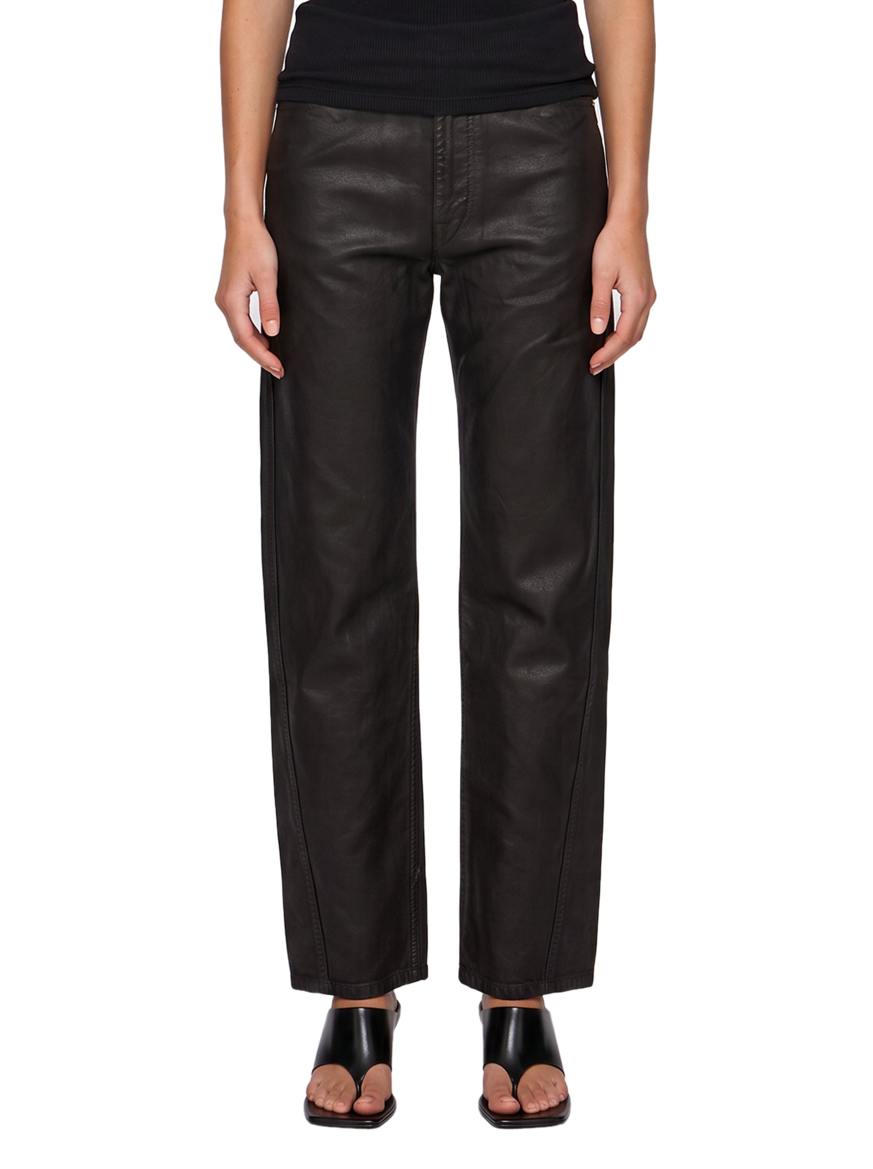 Jeans cinque tasche in nero 