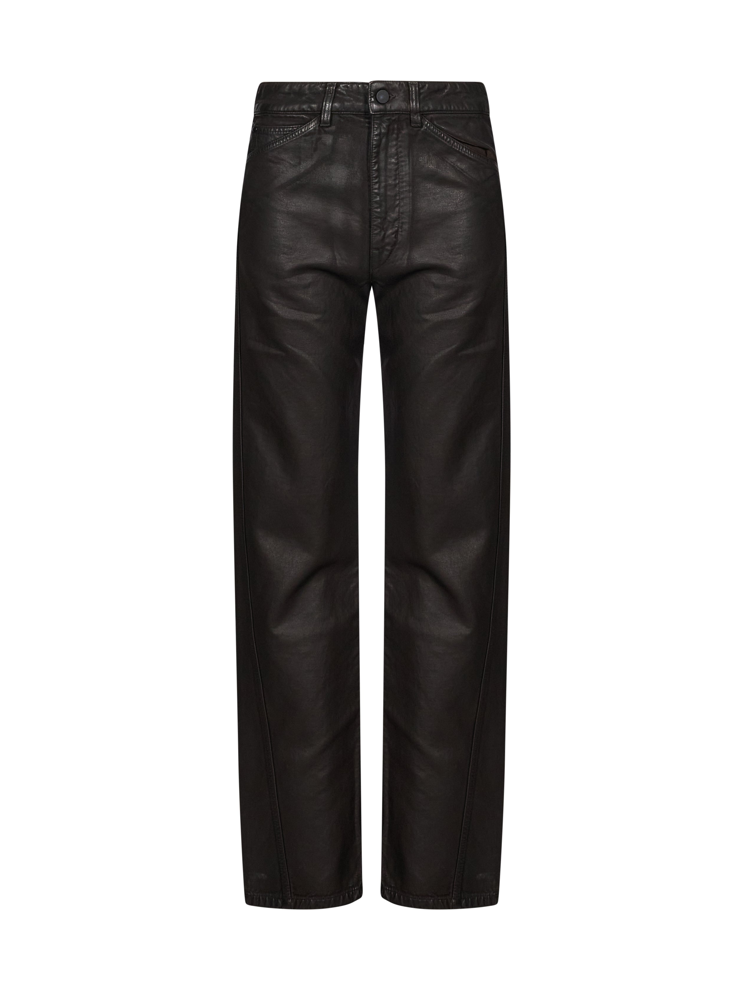 Jeans cinque tasche in nero 