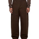 Pantaloni a gamba dritta in marrone 