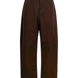 Pantaloni a gamba dritta in marrone 