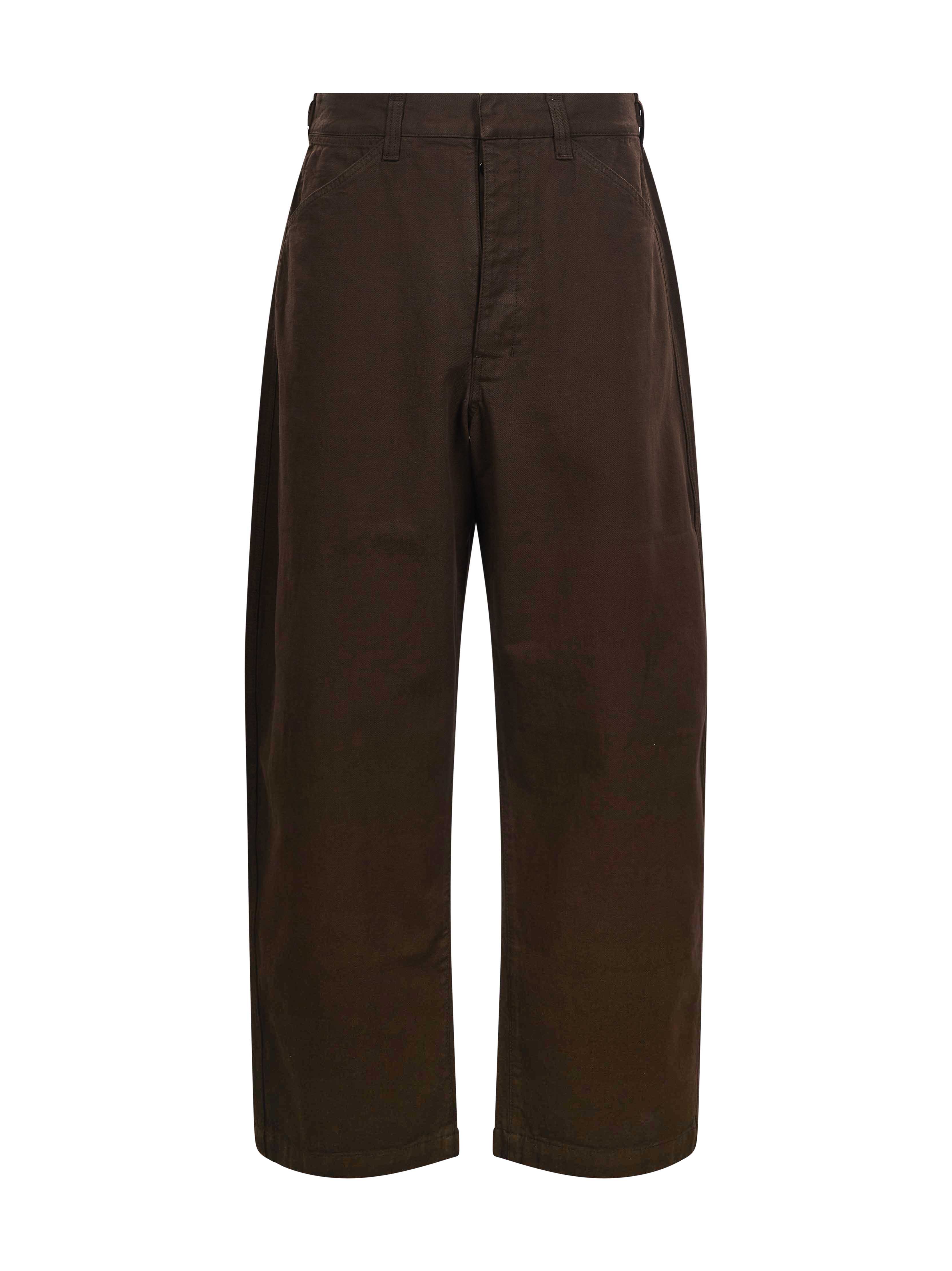Pantaloni a gamba dritta in marrone 