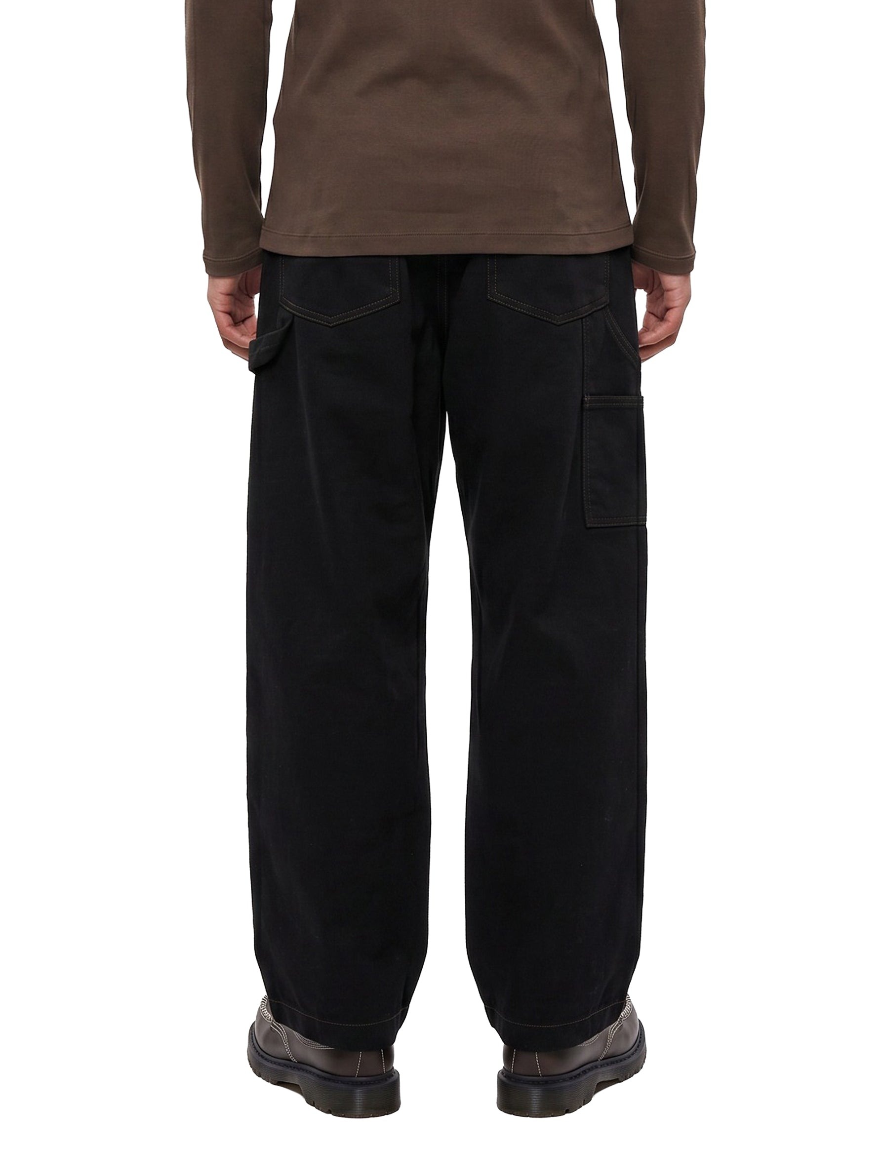 Pantaloni Maxi Workwear in nero 