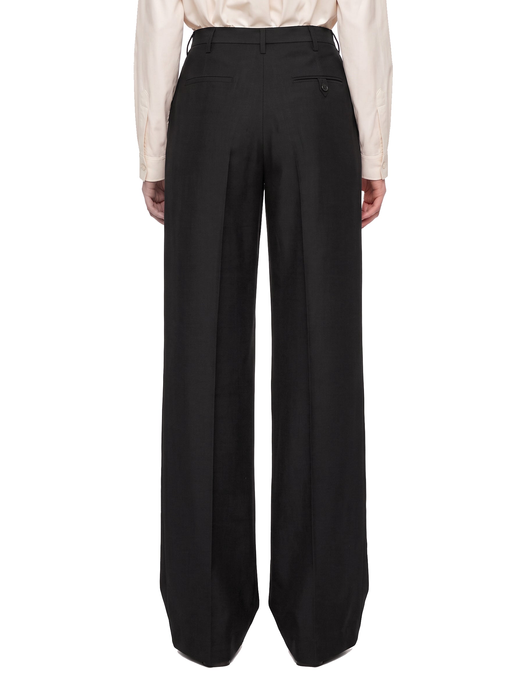 Pantaloni a pieghe in nero 