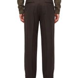 Pantaloni a gamba ampia in marrone 