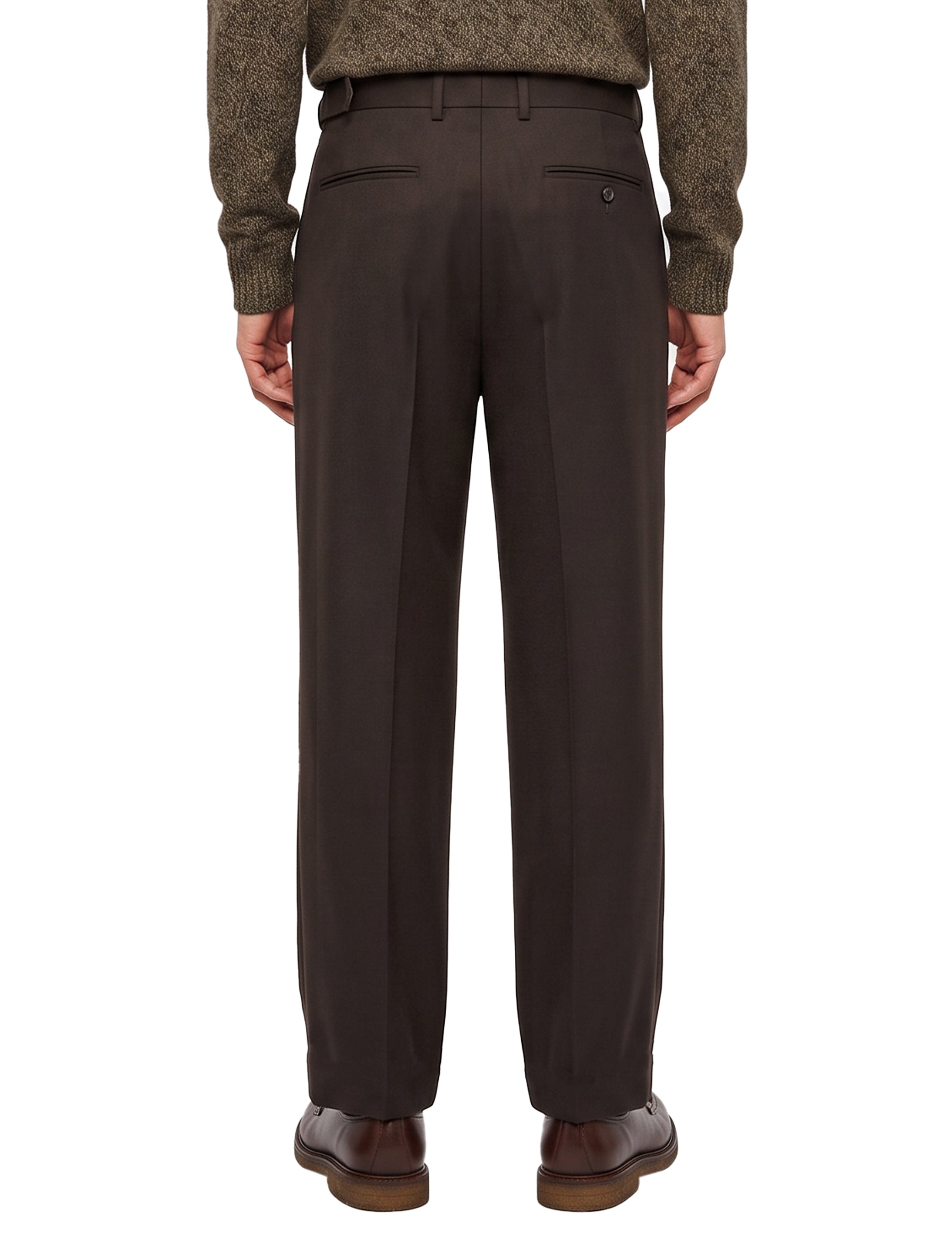 Pantaloni a gamba ampia in marrone 