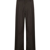 Pantaloni a gamba ampia in marrone 