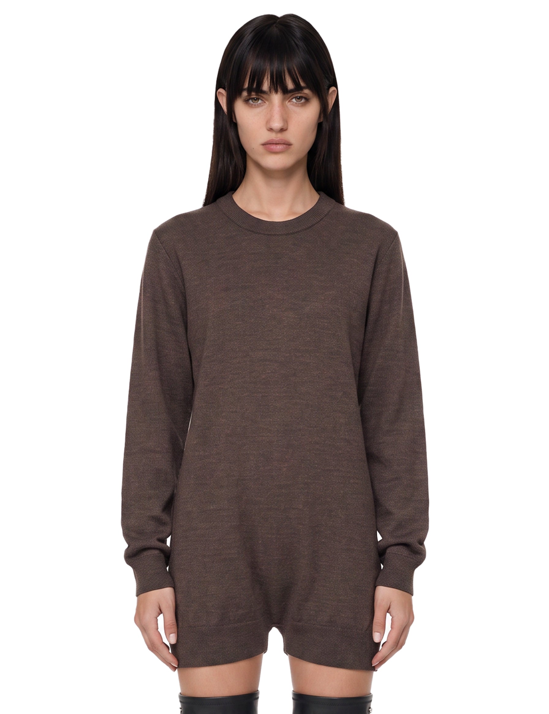 Tuta relaxed in marrone 