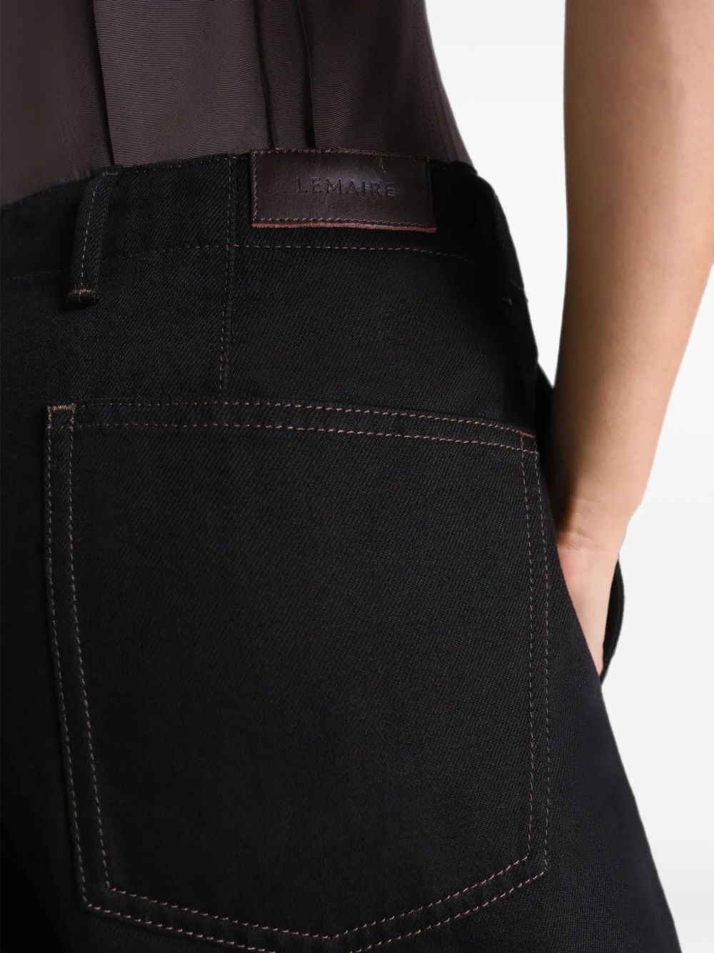 Jeans Twisted con cintura in nero 
