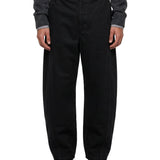 Jeans Twisted con cintura in nero 
