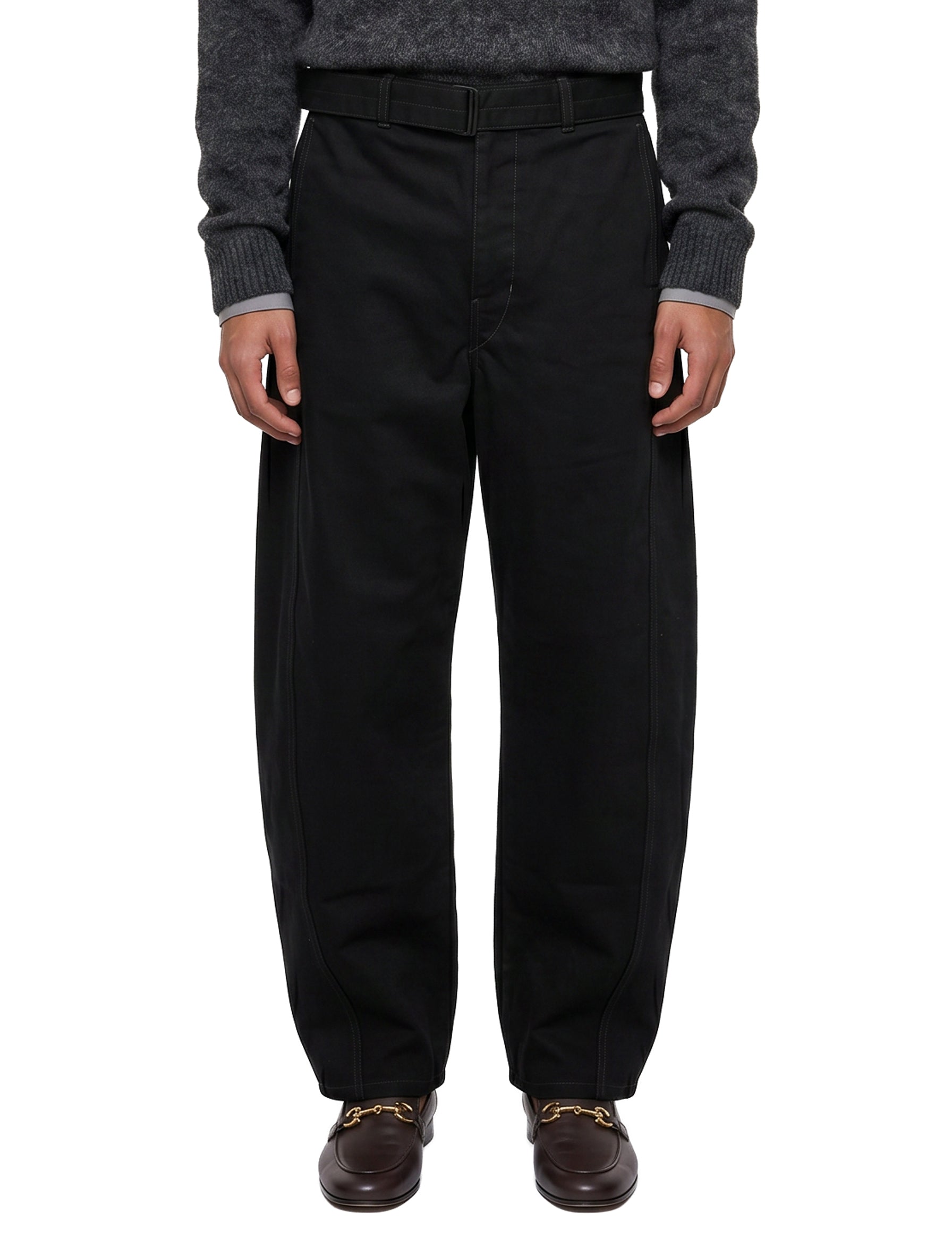 Jeans Twisted con cintura in nero 