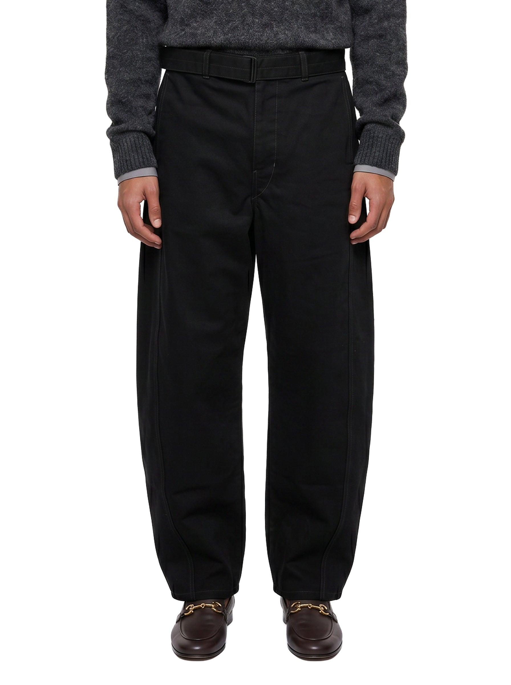 Jeans Twisted con cintura in nero 