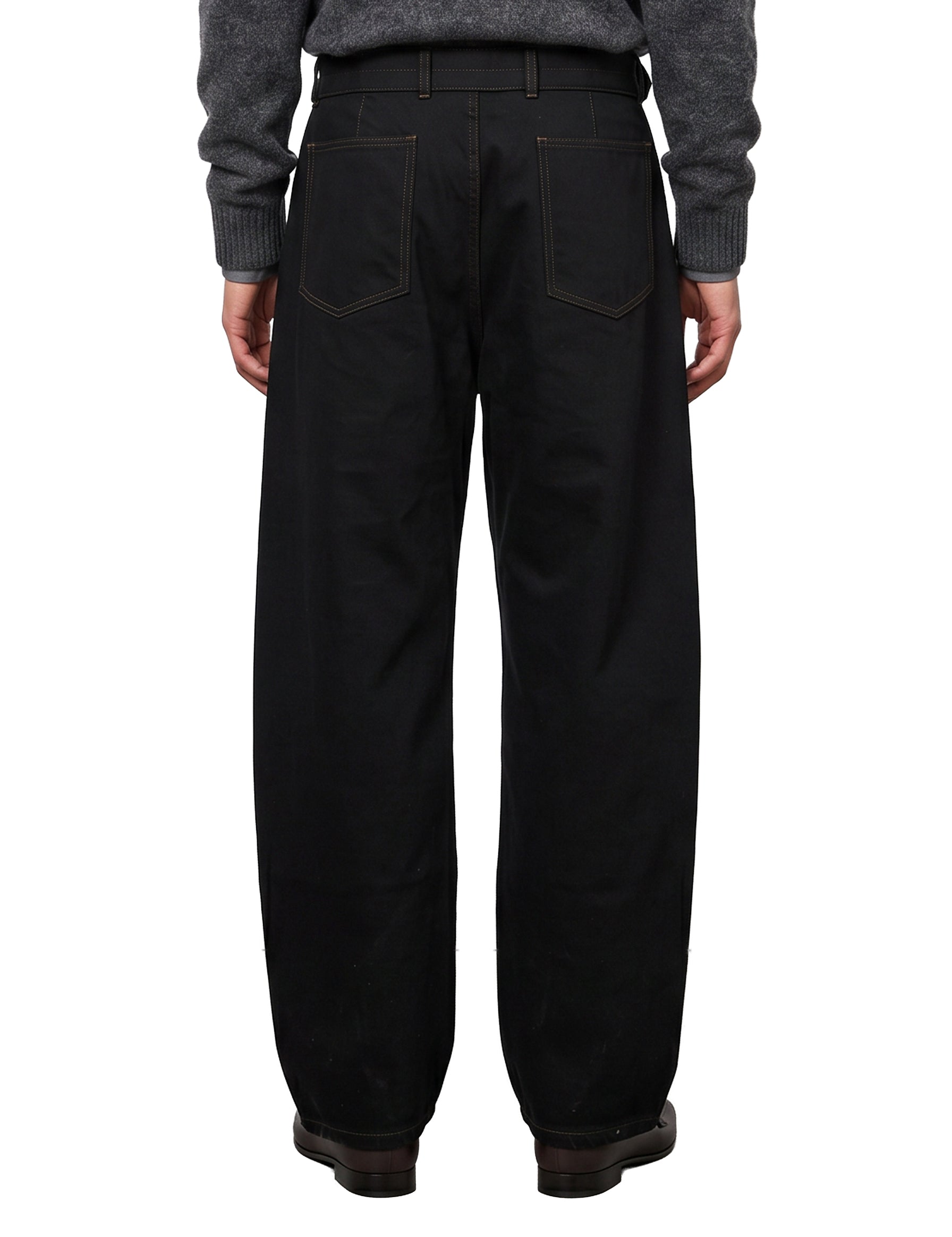 Jeans Twisted con cintura in nero 