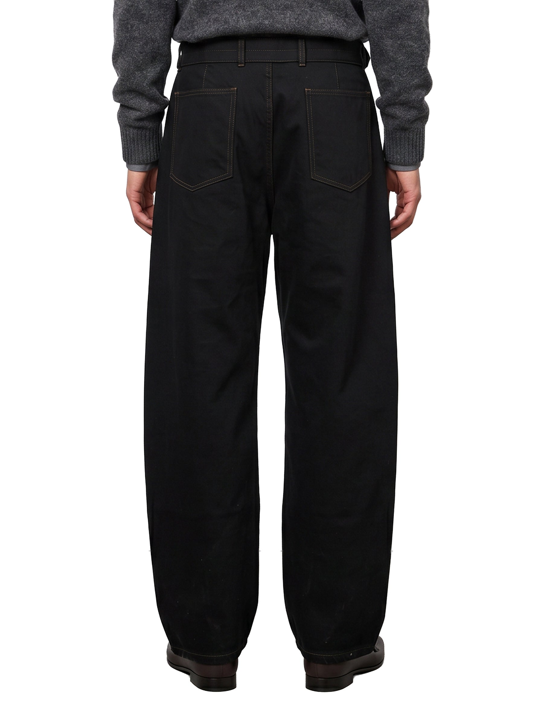 Jeans Twisted con cintura in nero 
