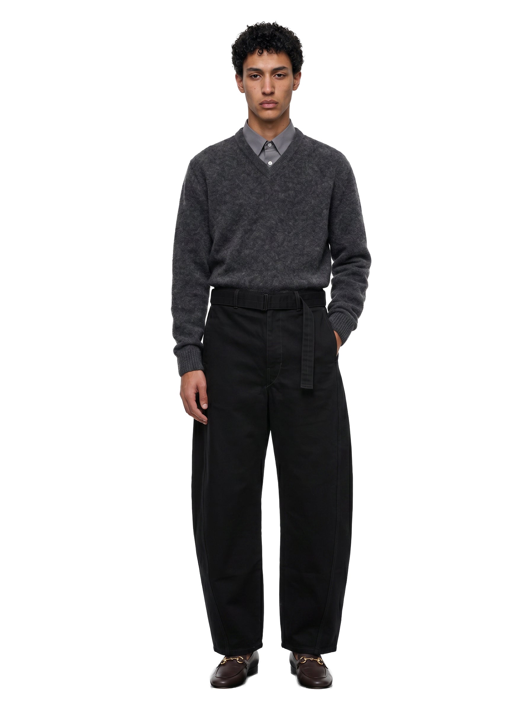 Jeans Twisted con cintura in nero 