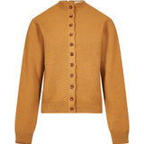 Cardigan con bottoni in giallo ocra 