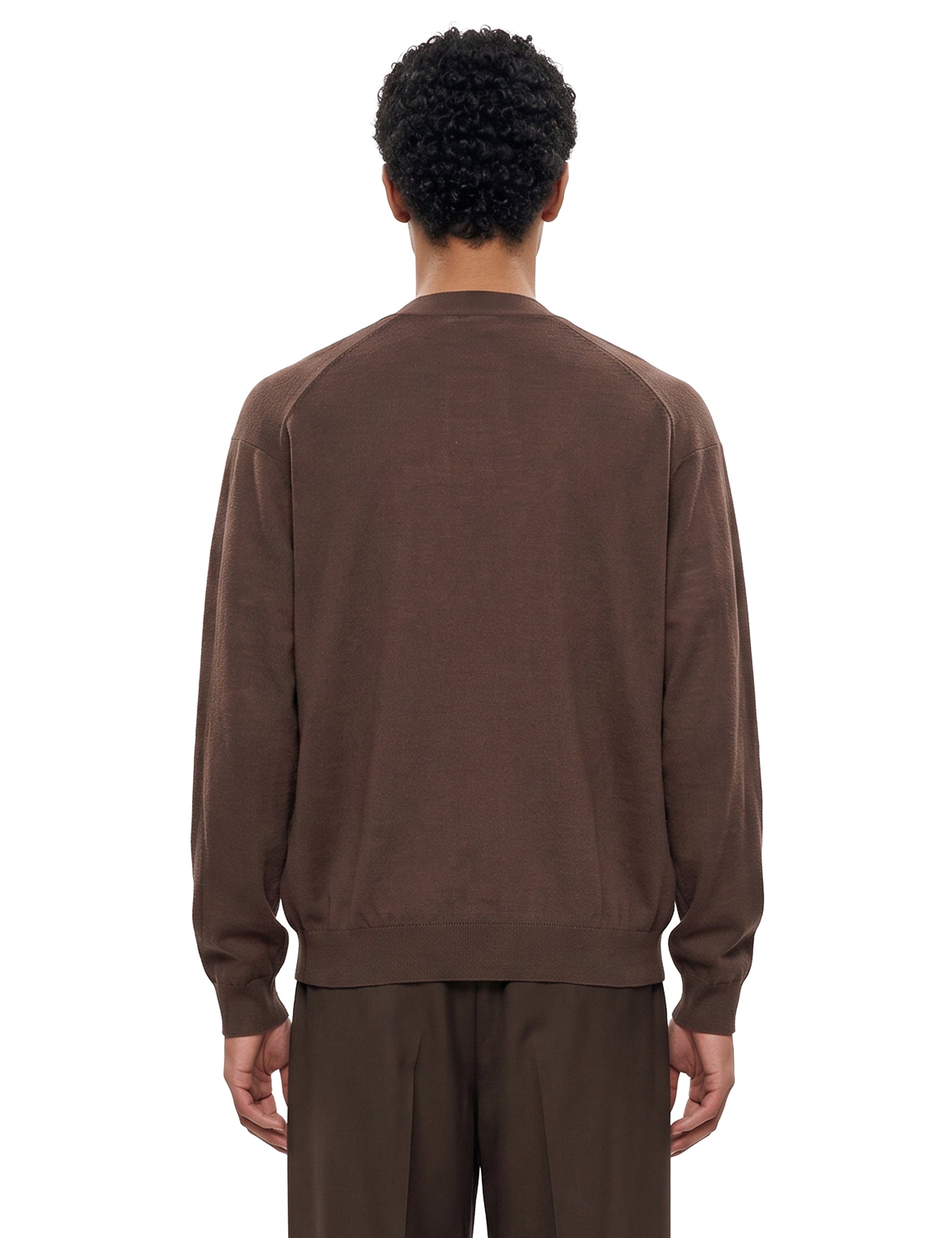 Cardigan con abbottonatura asimmetrica in beige 