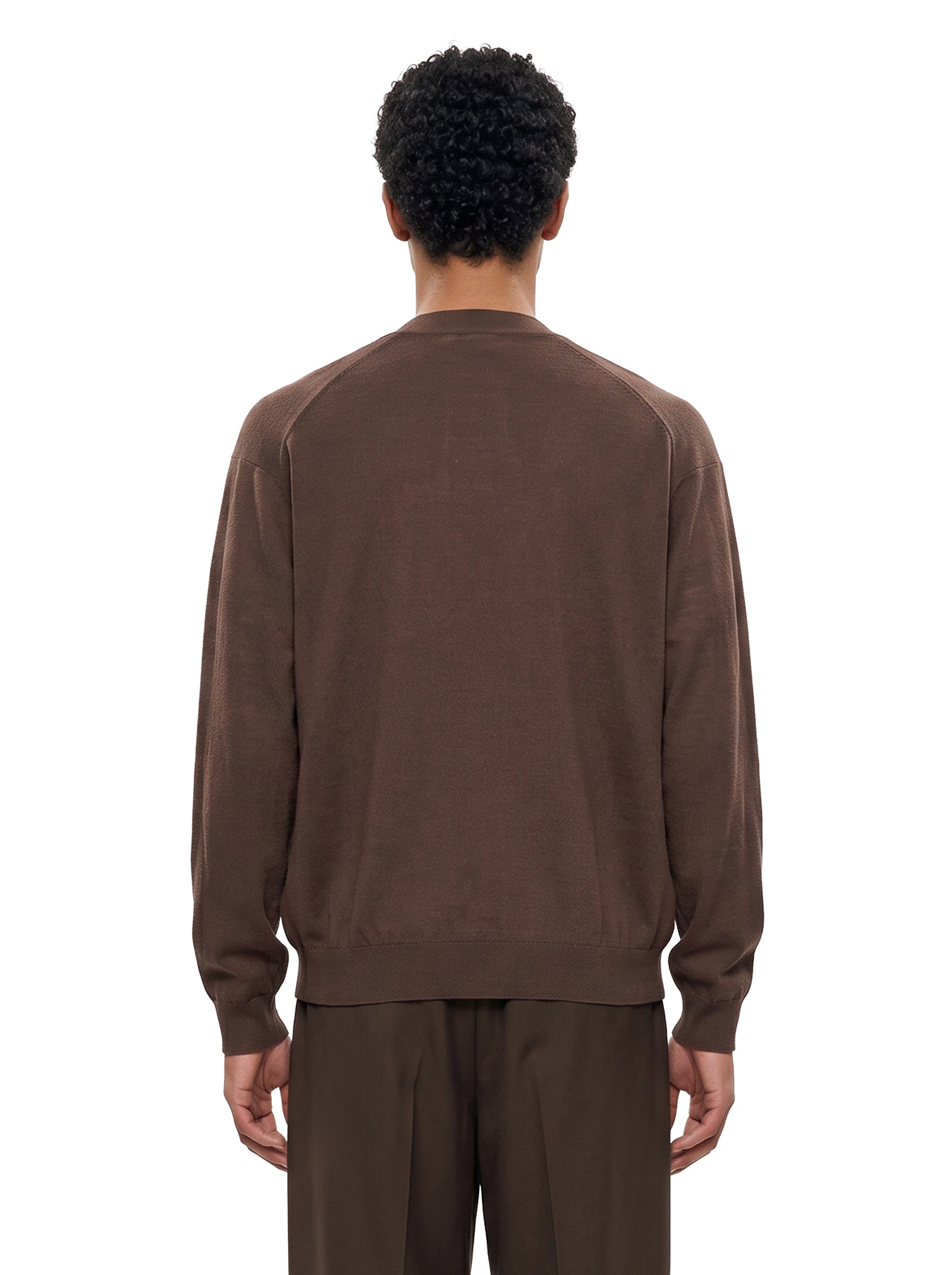 Cardigan con abbottonatura asimmetrica in beige 