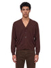 Gathered cardigan in brown
