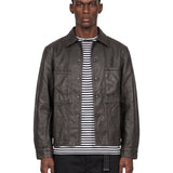 Giacca-camicia Workwear in nero 