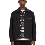 Giacca-camicia Workwear in nero 