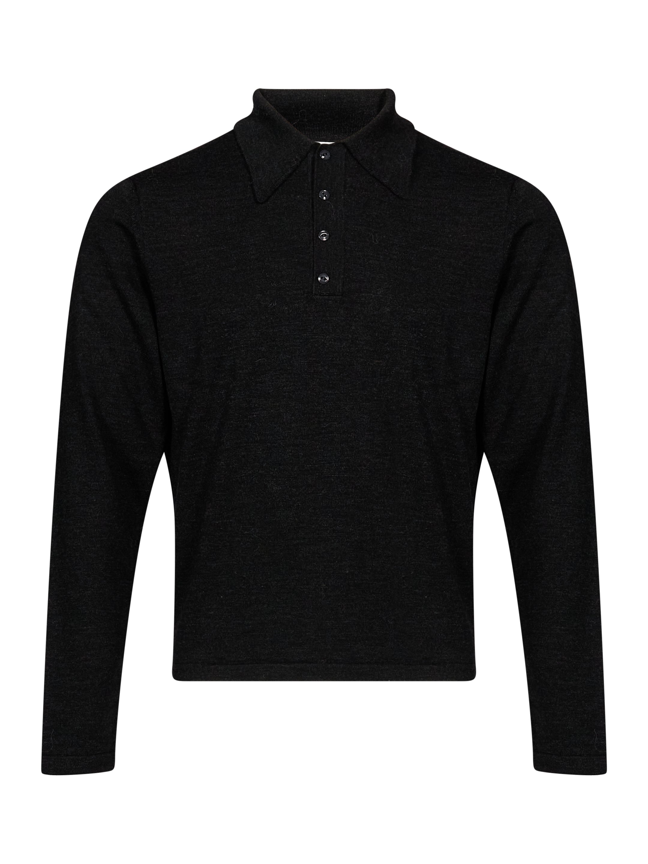 Polo in lana in nero 