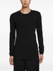 T-shirt a maniche lunghe in nero