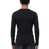 T-shirt a maniche lunghe in nero 