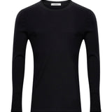 T-shirt a maniche lunghe in nero 