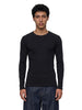 T-shirt a maniche lunghe in nero