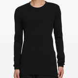 T-shirt a maniche lunghe in nero 
